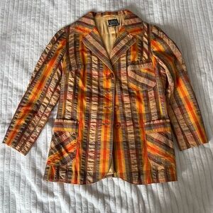 Vintage Striped Jacket - Multicolor